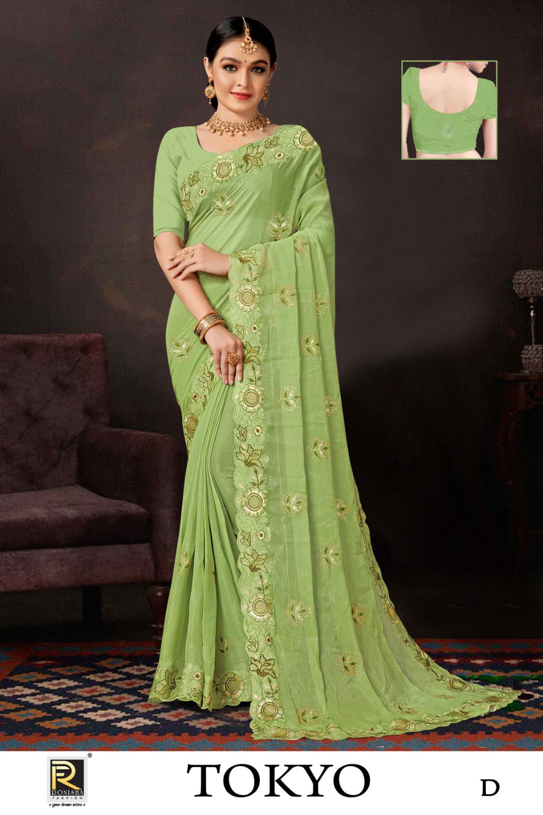 Ronisha Tokyo Designer Party Wear Sarees Catalog